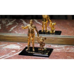 Statue Partners Dorée Mickey Et Walt Disney